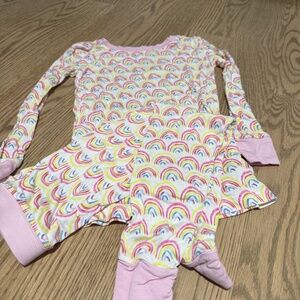 Little Sleepies Rainbow Print Pajama Set
